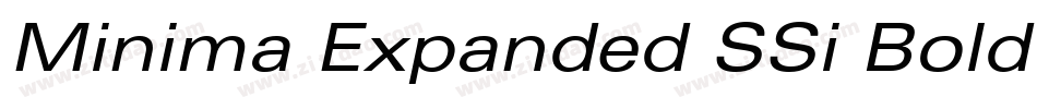 Minima Expanded SSi Bold Expanded字体转换